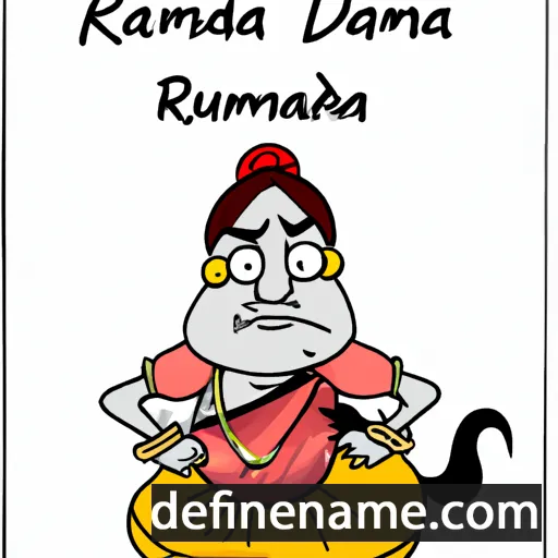 cartoon of the name Rajmunda