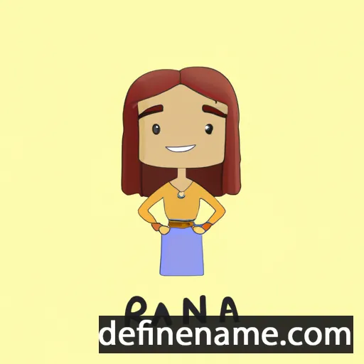 cartoon of the name Rajna