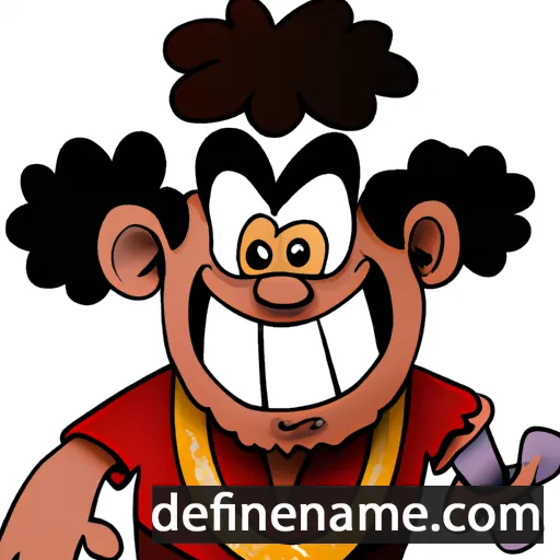 cartoon of the name Rakan