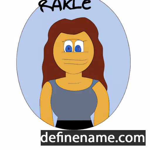 cartoon of the name Rakelle