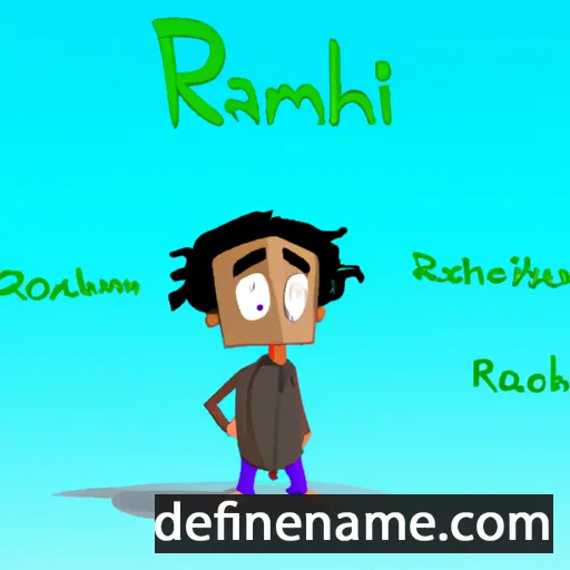 cartoon of the name Rakhim