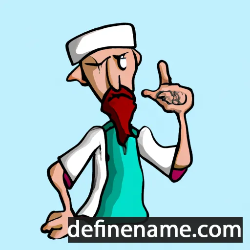 cartoon of the name Rakhmad