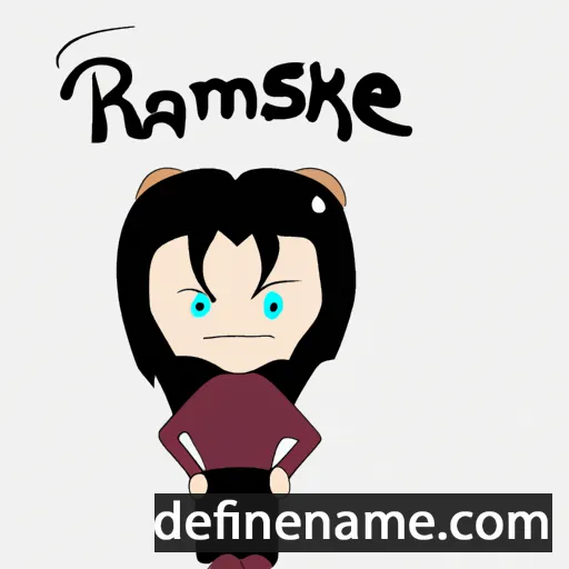 cartoon of the name Raksmei