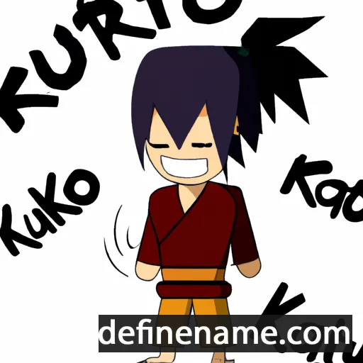 cartoon of the name Rakuto