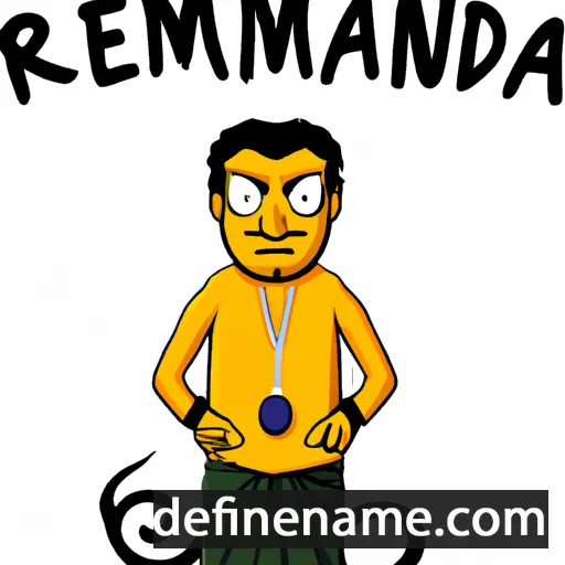 cartoon of the name Ramendra