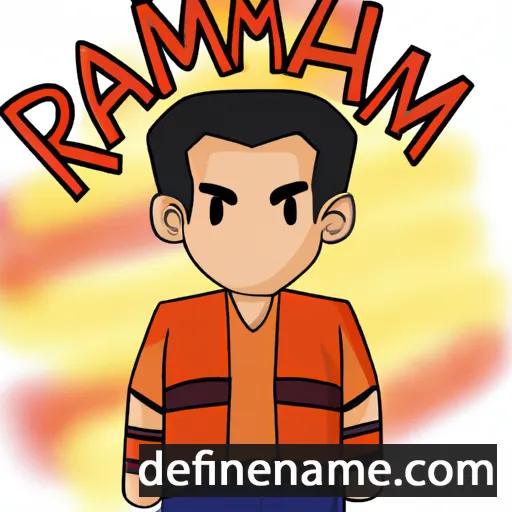 cartoon of the name Ramlan