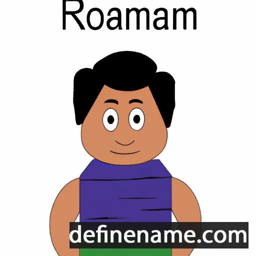 cartoon of the name Rammohan