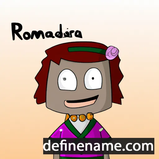 cartoon of the name Ramonda