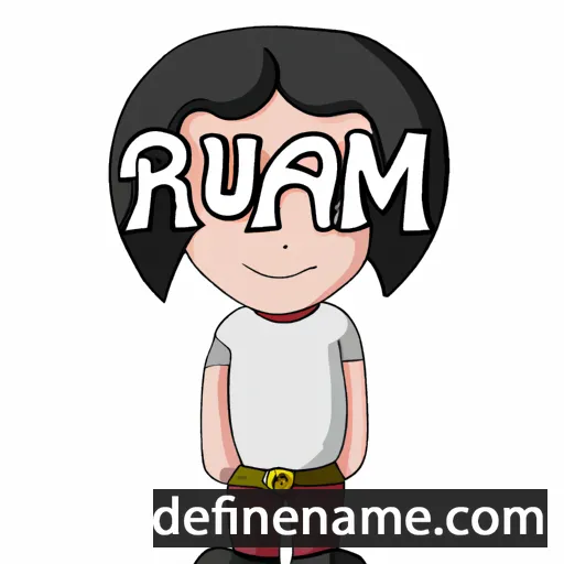 cartoon of the name Ramun