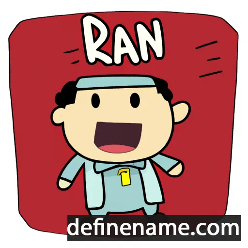 cartoon of the name Ran