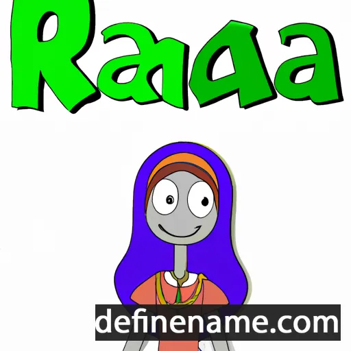 cartoon of the name Rana