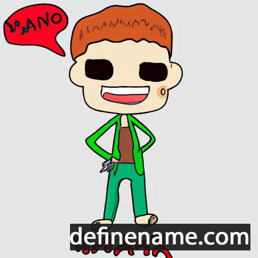 cartoon of the name Ranarith