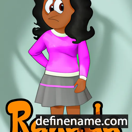 cartoon of the name Randesha