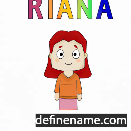 cartoon of the name Rania