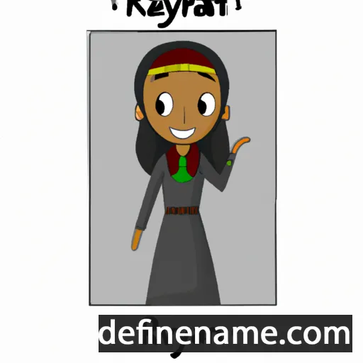 cartoon of the name Raniyah