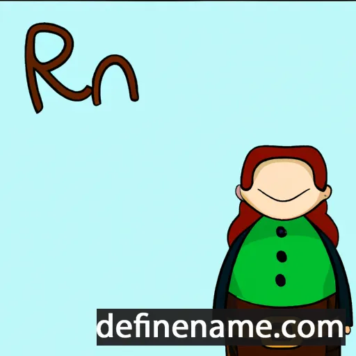 cartoon of the name Ranja