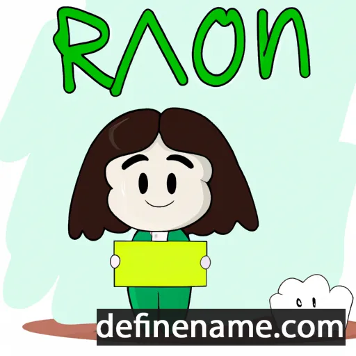 cartoon of the name Raomi