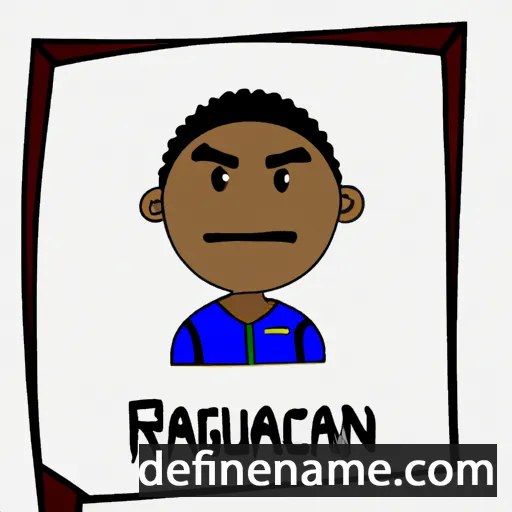 cartoon of the name Raquan