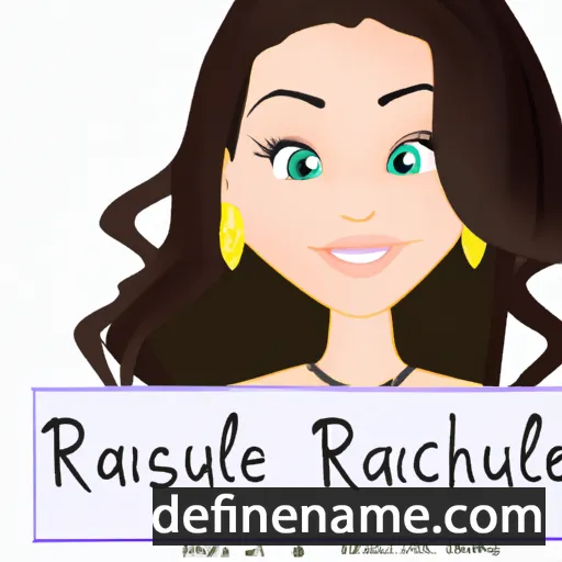 cartoon of the name Raquelle