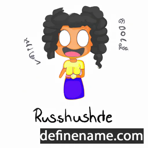 cartoon of the name Rashunthee