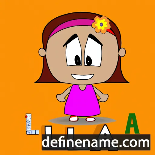 cartoon of the name Láilá