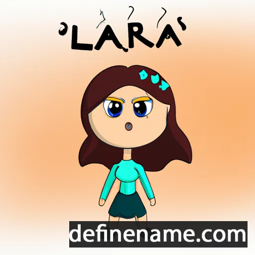 cartoon of the name Lára