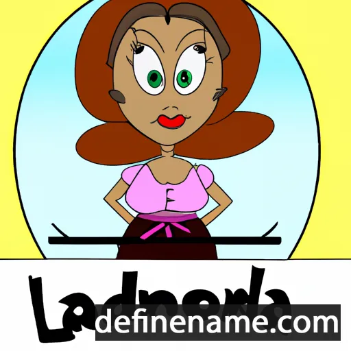 cartoon of the name LaDonna