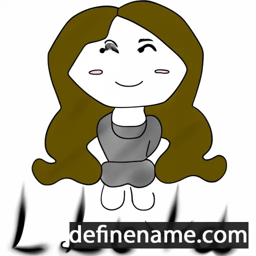 cartoon of the name Lætitia