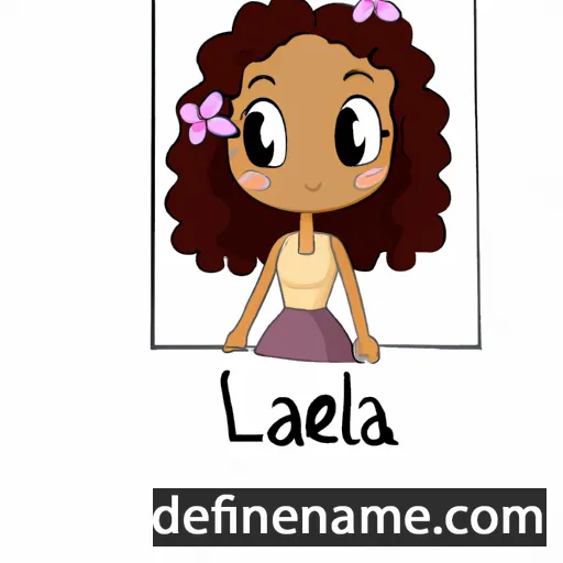 cartoon of the name Laelia