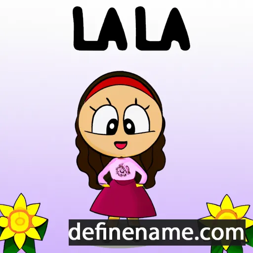 cartoon of the name Lalia