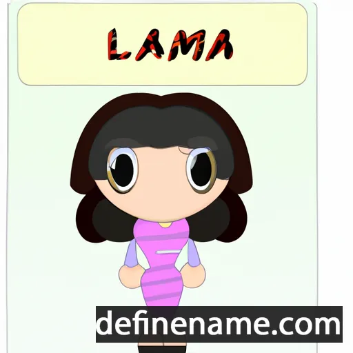 cartoon of the name Lamia