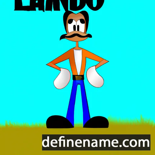 cartoon of the name Lando