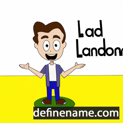 Landon cartoon