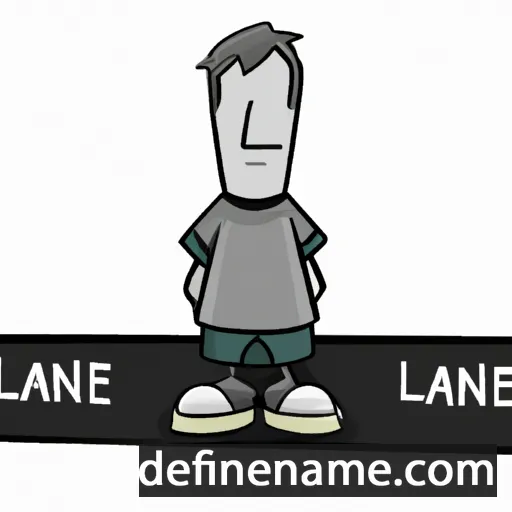 cartoon of the name Lane