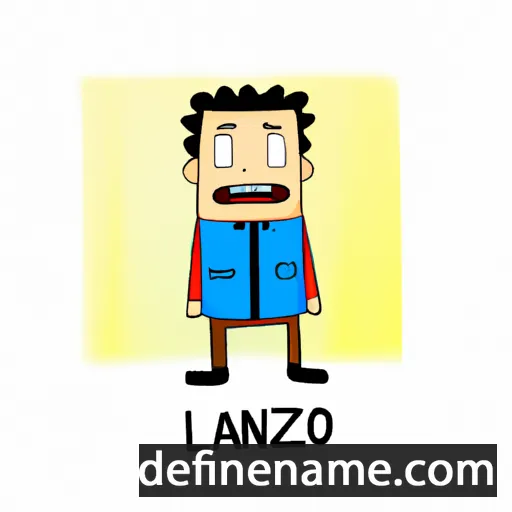 cartoon of the name Lanzo