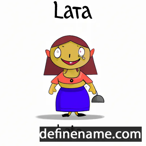 cartoon of the name Lata