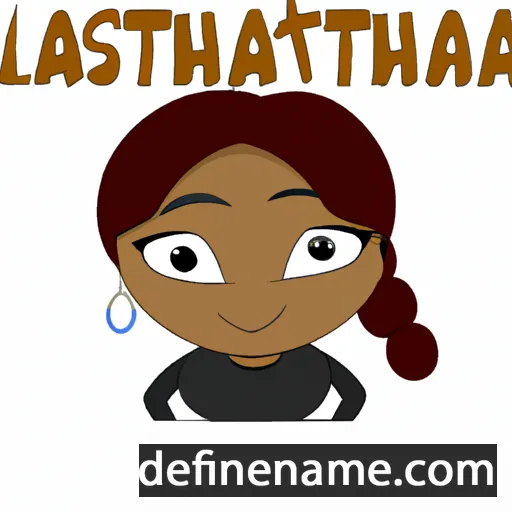 cartoon of the name Latasha