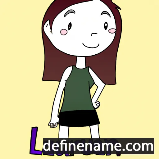 cartoon of the name Laurena