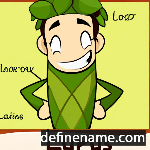 cartoon of the name Laurus