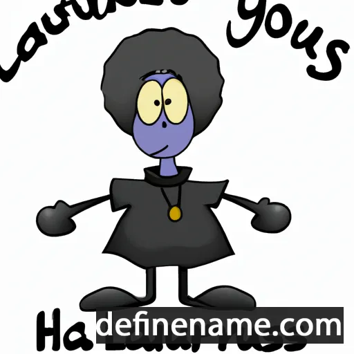 cartoon of the name Laurynas