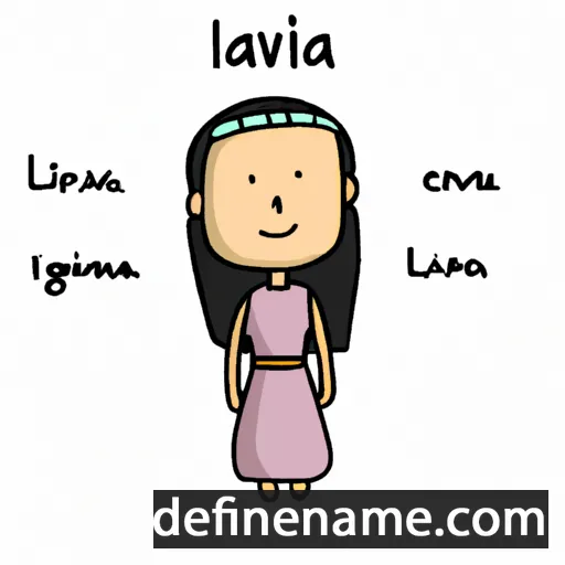 Lavina cartoon