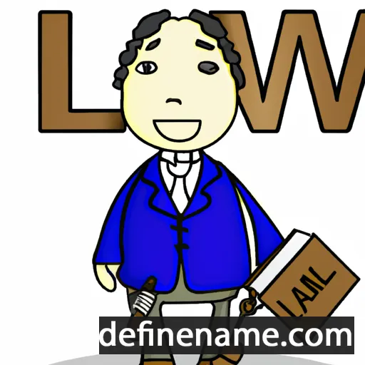 cartoon of the name Law