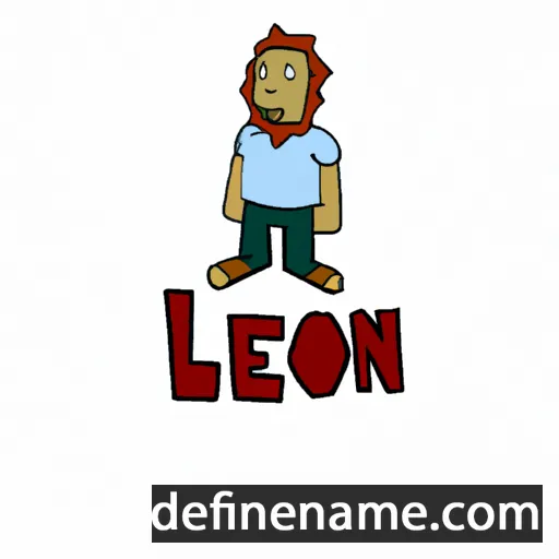 cartoon of the name Léon