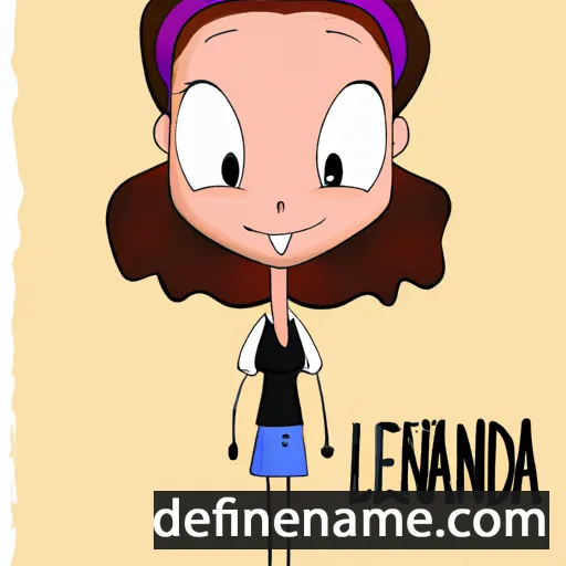 cartoon of the name Leandra