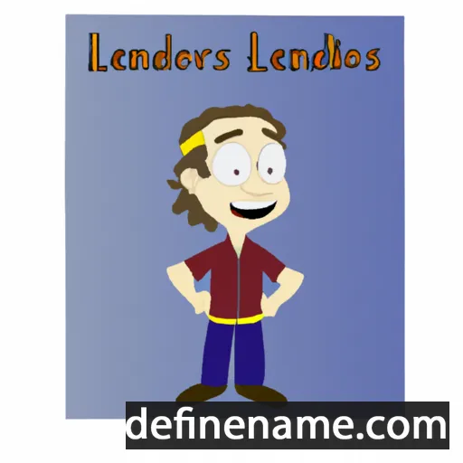 cartoon of the name Leandros