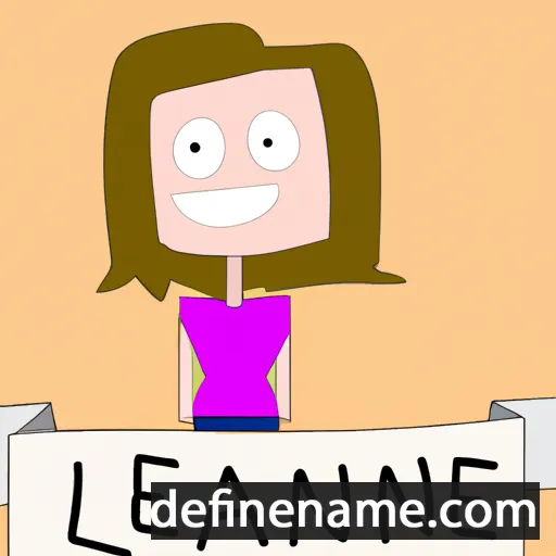 cartoon of the name Leanne