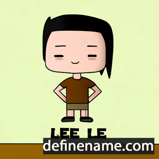 cartoon of the name Lee