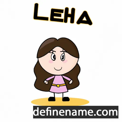 cartoon of the name Leilah