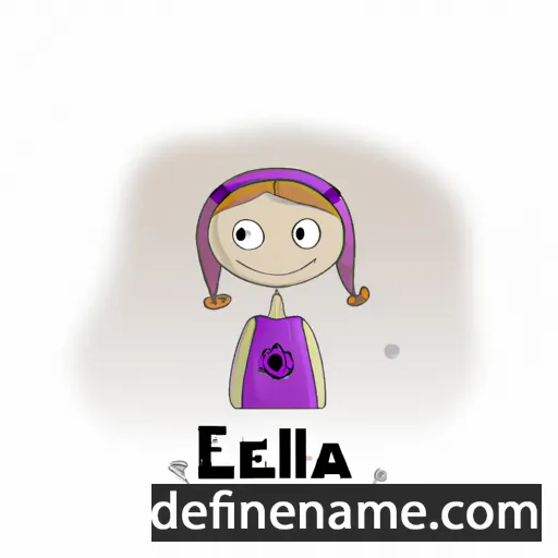 cartoon of the name Lelia