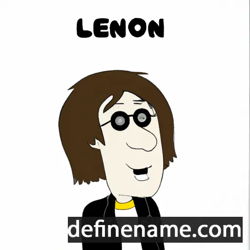 cartoon of the name Lennon